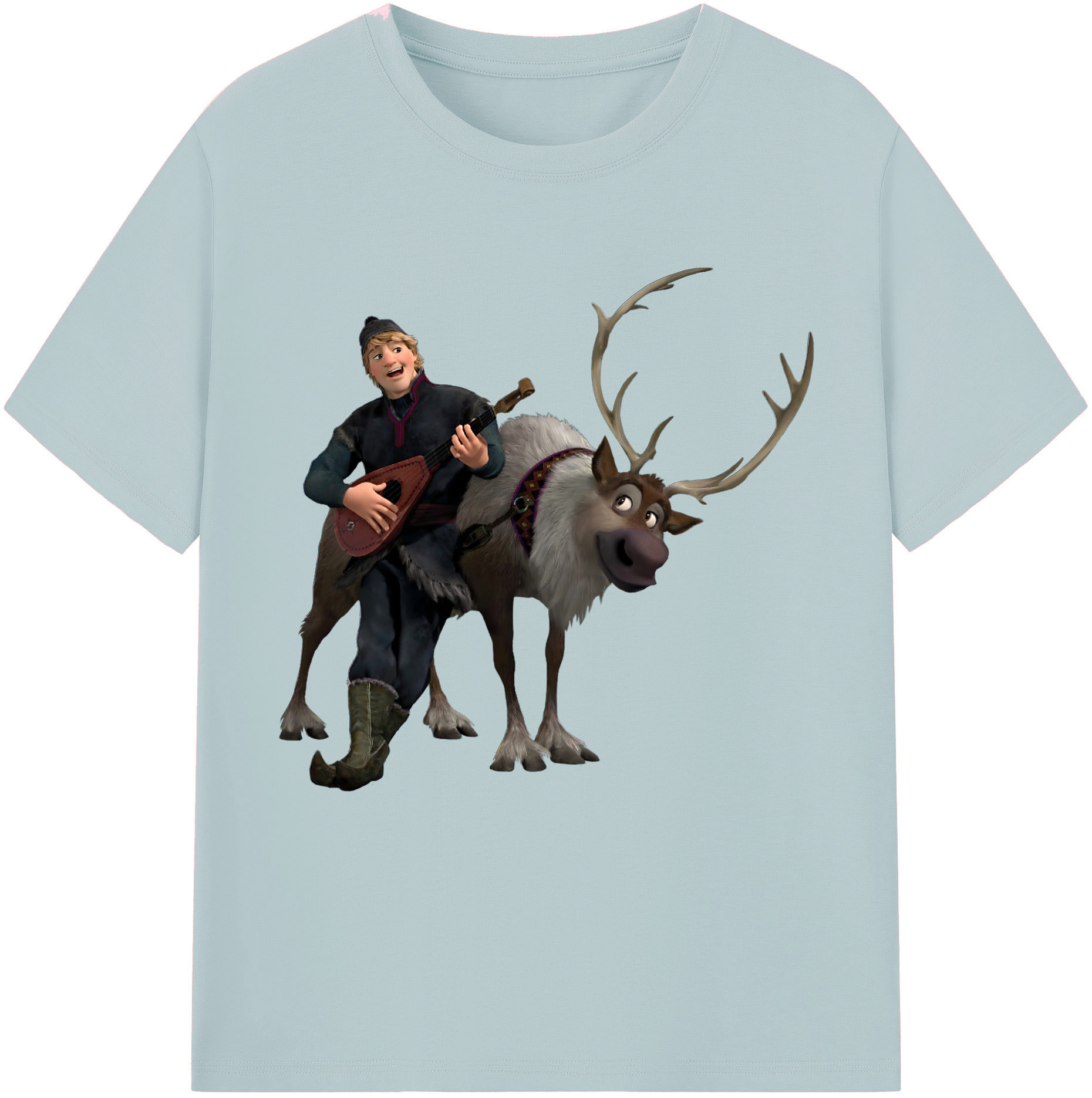 （画像用） アナと雪の女王 アンナ エルサ Frozen Anna Elsa 綿100％半袖Tシャツ（フロントプリント）